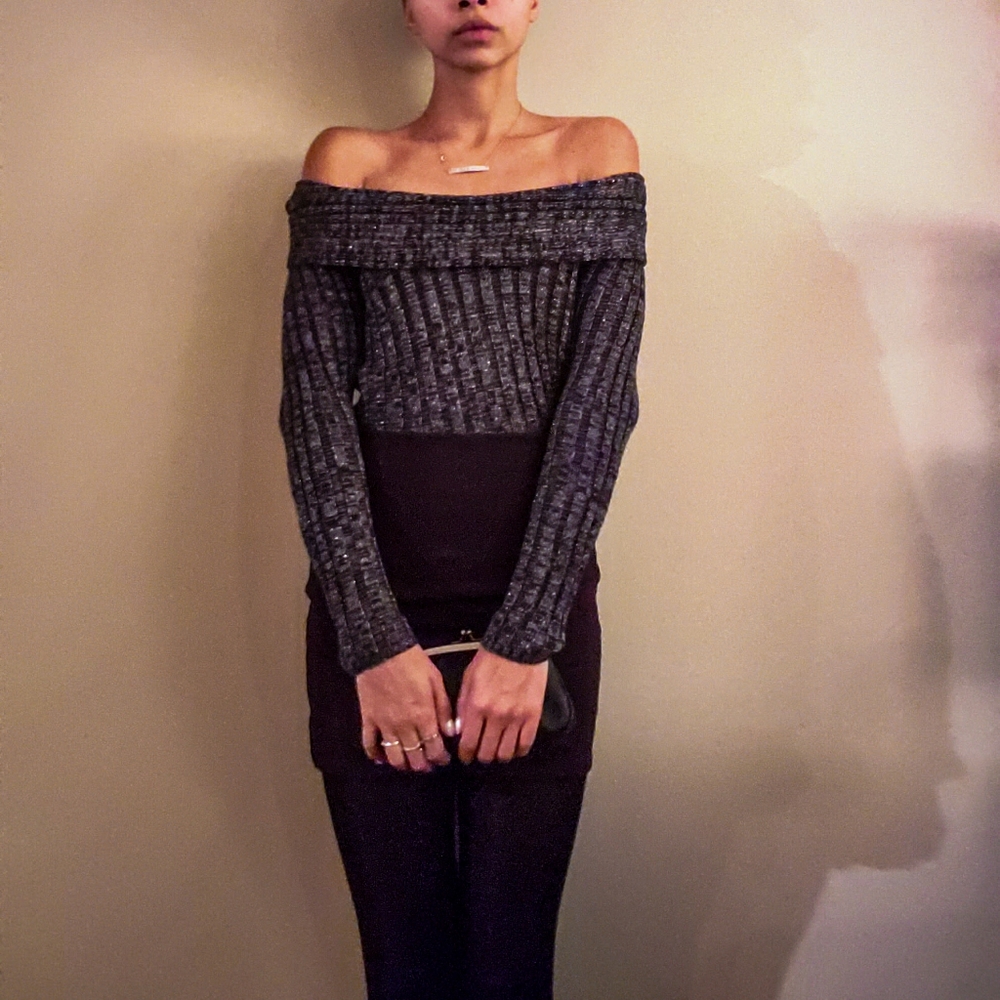 Off-shoulder Sweater